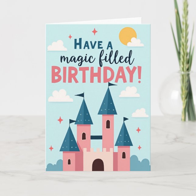 Magic Castle Birthday Card (Front)