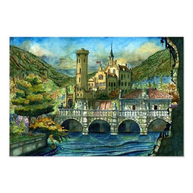 Magic Castle on Lake Photo Print (Front)