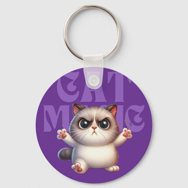 Magic Cat Keychain (Front)