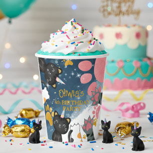 Magic caticorn birthday paper cup