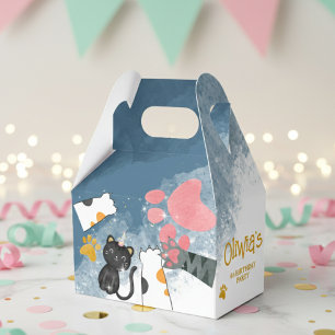 Magic caticorn birthday Paper Favour Box