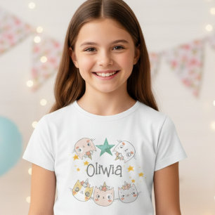 Magic caticorn Girl t-shirt