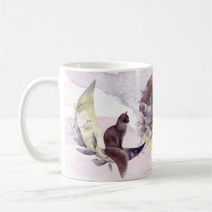 Magic Cats worshipping the Moon Coffee Mug