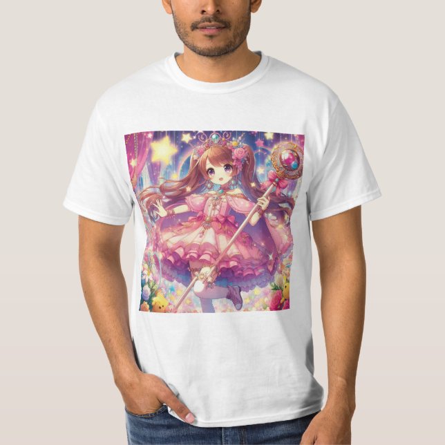Magic charm: anime-style witch T-Shirt (Front)