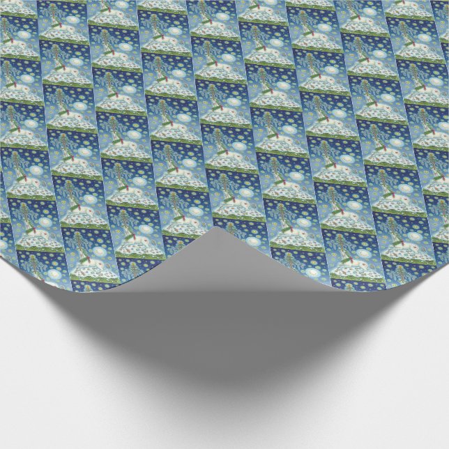 MAGIC CHRISTMAS UNICORN HOLIDAY WRAPPING PAPER (Corner)