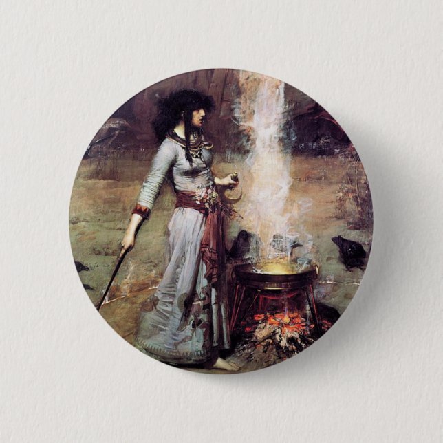 Magic Circle 1886 Waterhouse 6 Cm Round Badge (Front)