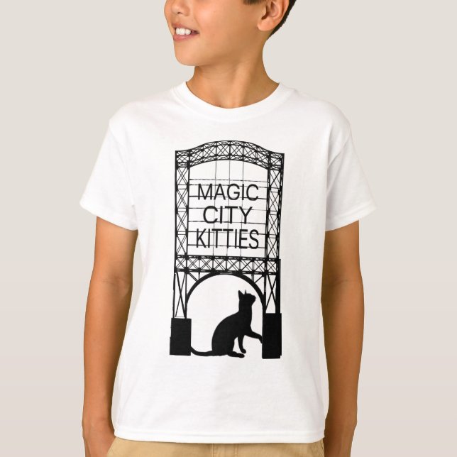Magic City Kitties Kids Long Sleeve T-shirts (Front)