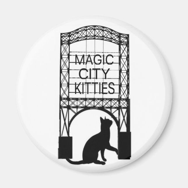 Magic City Kitties Magnet (Front)