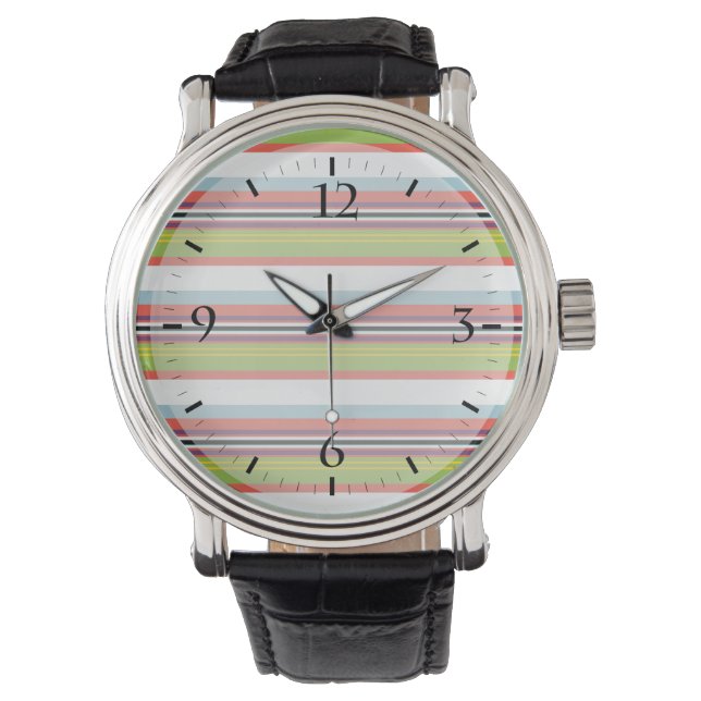 Magic colorful stripes watch (Front)