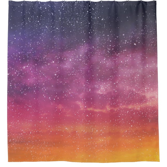 Magic Colour: Enchanting Sky Background. Shower Curtain (Front)