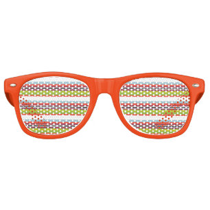 Magic colourful stripes retro sunglasses