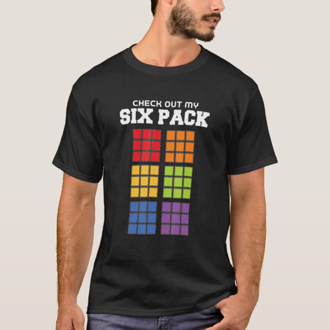 magic cube  bodybuilding   text  magic  cube  puns T-Shirt (Front)