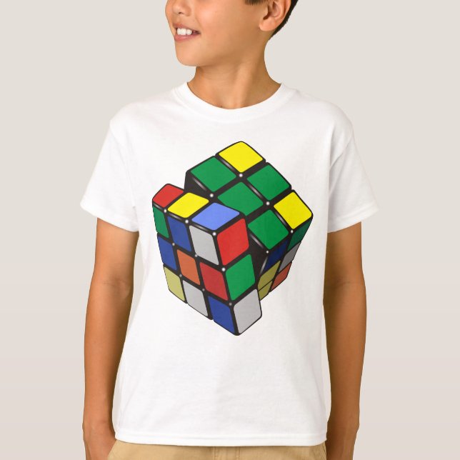 Magic Cube Boy Man Girl T-Shirt (Front)