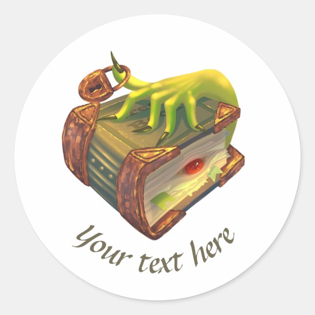 Magic customisable label modern design  (Front)