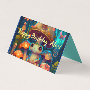 Magic cute frog mushroom