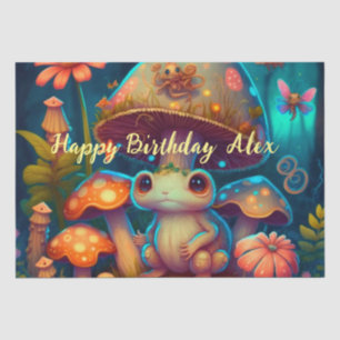 Magic cute frog mushroom tissue paper