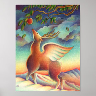 Magic Deer Poster
