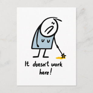 Magic doesn`t work postcard