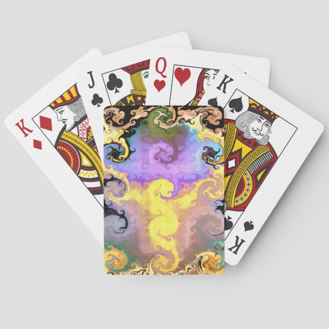 Magic Dragon Abstract King's Playing Cards (Back)