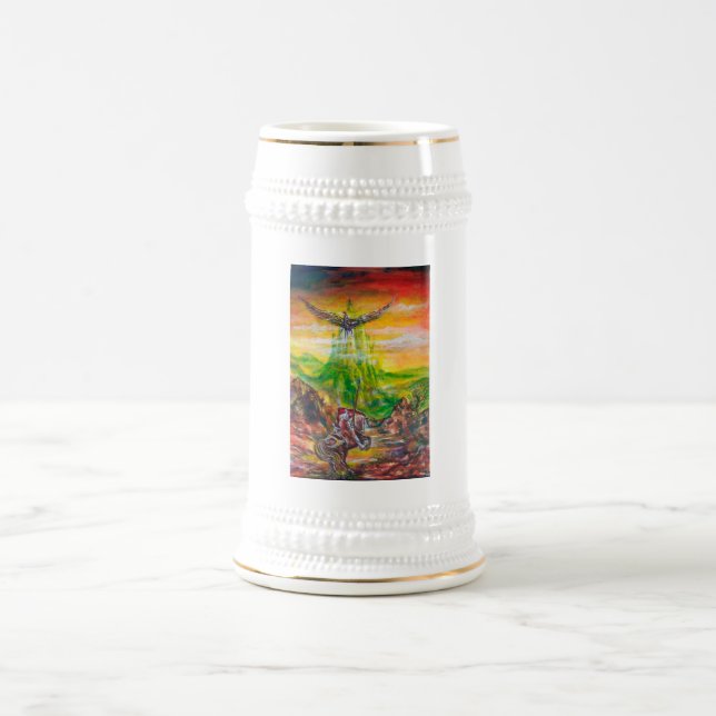 MAGIC DUEL BETWEEN BRADAMANT AND NEGROMANCER BEER STEIN (Center)