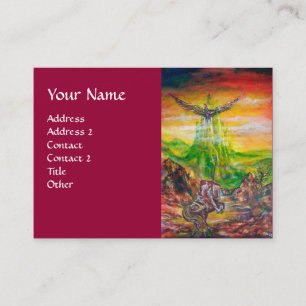 MAGIC DUEL BETWEEN BRADAMANT AND NEGROMANCER BUSINESS CARD