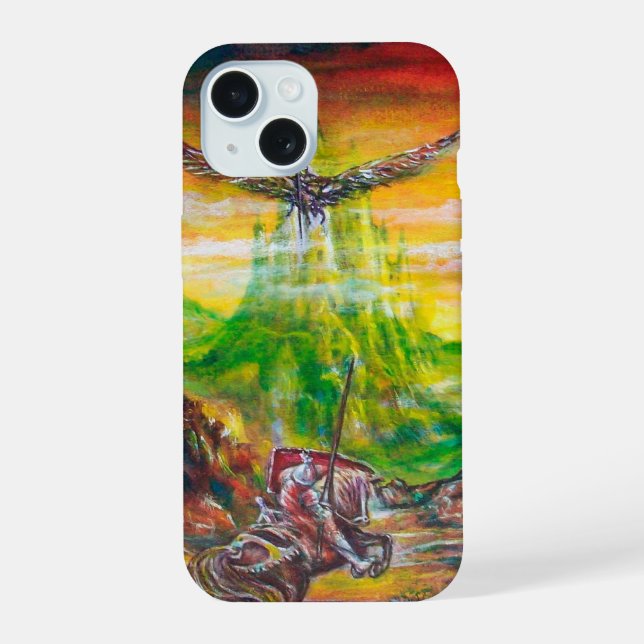 MAGIC DUEL BETWEEN BRADAMANT AND NEGROMANCER iPhone 15 CASE (Back)