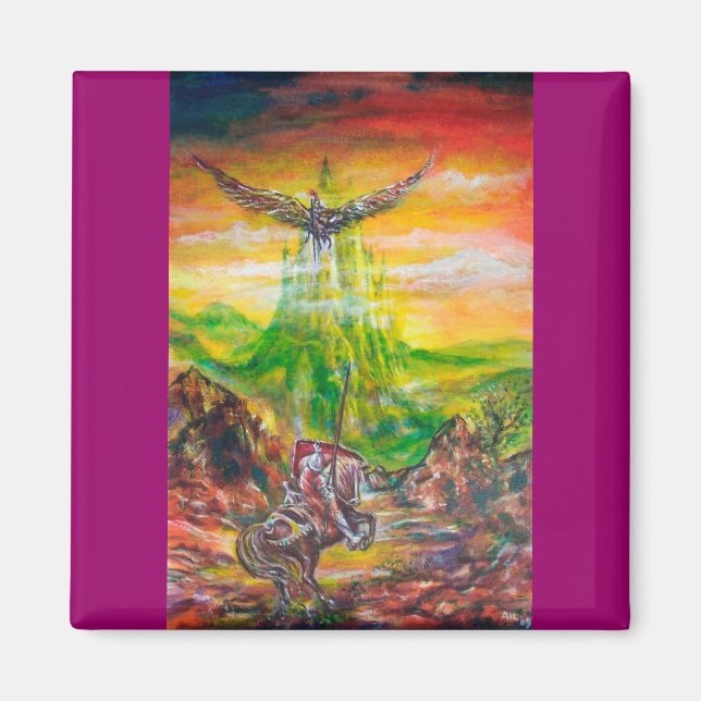 MAGIC DUEL BETWEEN BRADAMANT AND NEGROMANCER MAGNET (Front)