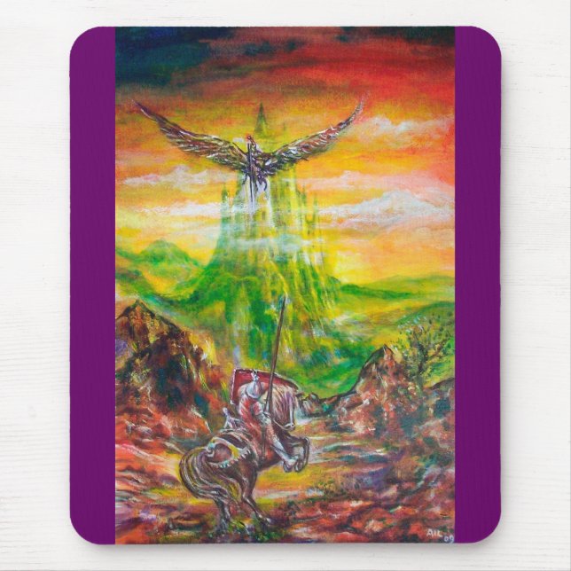 MAGIC DUEL BETWEEN BRADAMANT AND NEGROMANCER MOUSE PAD (Front)