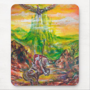 MAGIC DUEL BETWEEN BRADAMANT AND NEGROMANCER MOUSE PAD