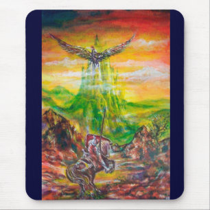 MAGIC DUEL BETWEEN BRADAMANT AND NEGROMANCER MOUSE PAD