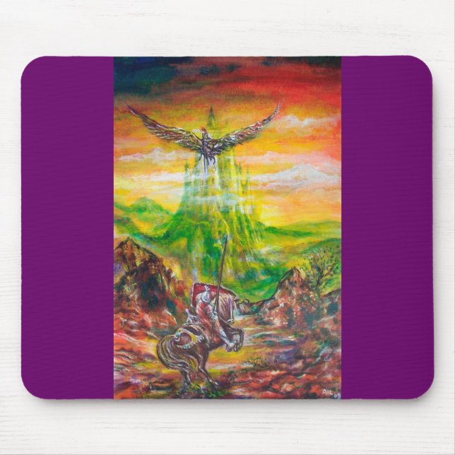MAGIC DUEL BETWEEN BRADAMANT AND NEGROMANCER MOUSE PAD (Front)