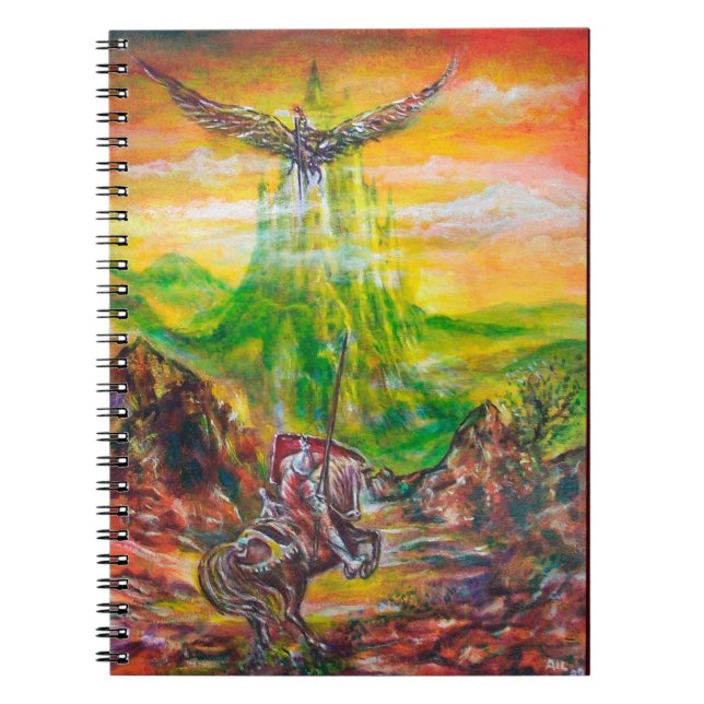 MAGIC DUEL BETWEEN BRADAMANT AND NEGROMANCER SPIRAL NOTEBOOK (Front)