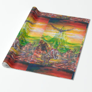 MAGIC DUEL BETWEEN BRADAMANT AND NEGROMANCER WRAPPING PAPER