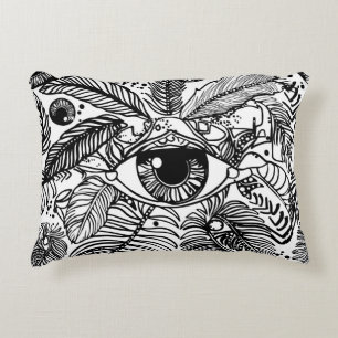 Magic eye. Symbol of Omniscience & Supreme Being Decorative Cushion