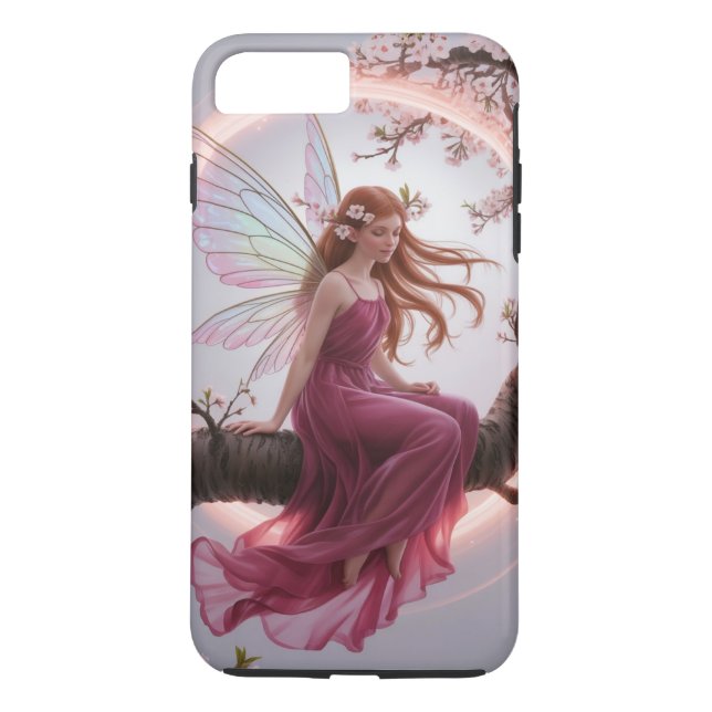 Magic Fairy Among Cherry Flowers - Illustration d Case-Mate iPhone Case (Back)