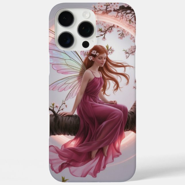 Magic Fairy Among Cherry Flowers - Illustration d Case-Mate iPhone Case (Back)