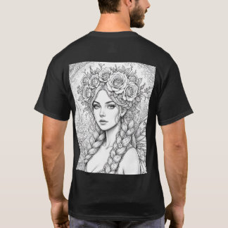 Magic Fairy Line Art – Double Sided Fae T-Shirt