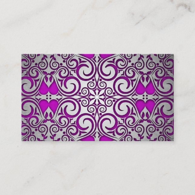 Magic Fantasy Floral Business Card (Front)
