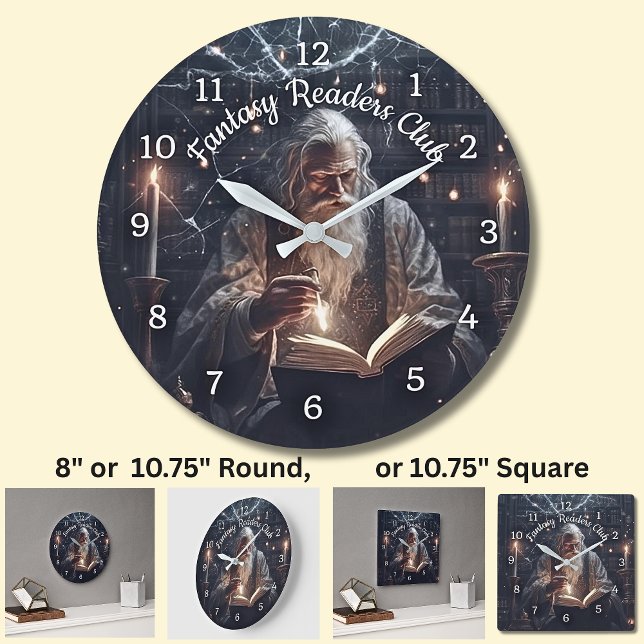 Magic - Fantasy Readers Club  Large Clock (Creator Uploaded)