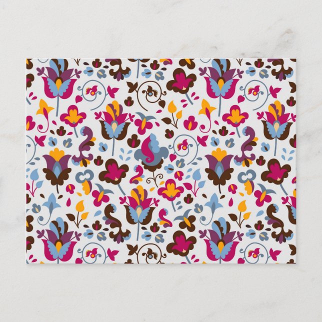 Magic flowers postcard (Front)