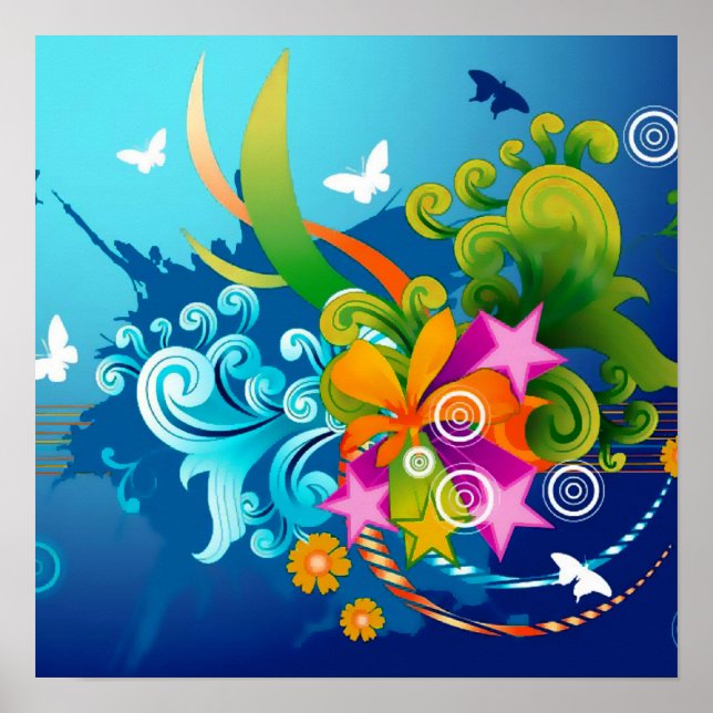 Magic Flowers Poster (Front)