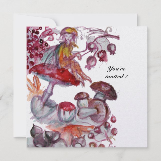 MAGIC FOLLET OF MUSHROOMS ,Ice Metallic Invitation (Front)