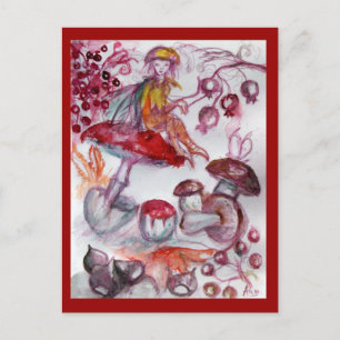 MAGIC FOLLET OF MUSHROOMS POSTCARD