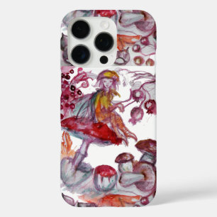 MAGIC FOLLET OF MUSHROOMS Red White Floral Fantasy iPhone 16 Pro Case