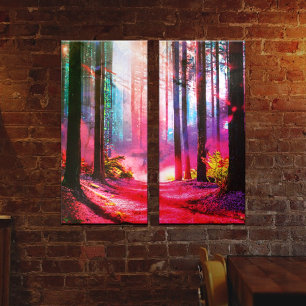 Magic forest ambient  canvas print
