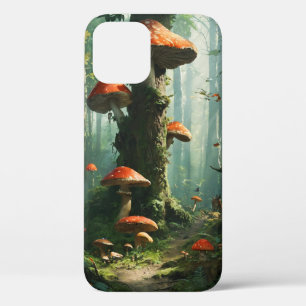 magic forest, fly agaric, fairy forest, magic mush iPhone 12 case