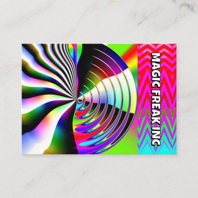 MAGIC FREAK INC ( you may change the words ) Calling Card (Front)
