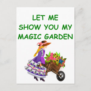 magic garden postcard