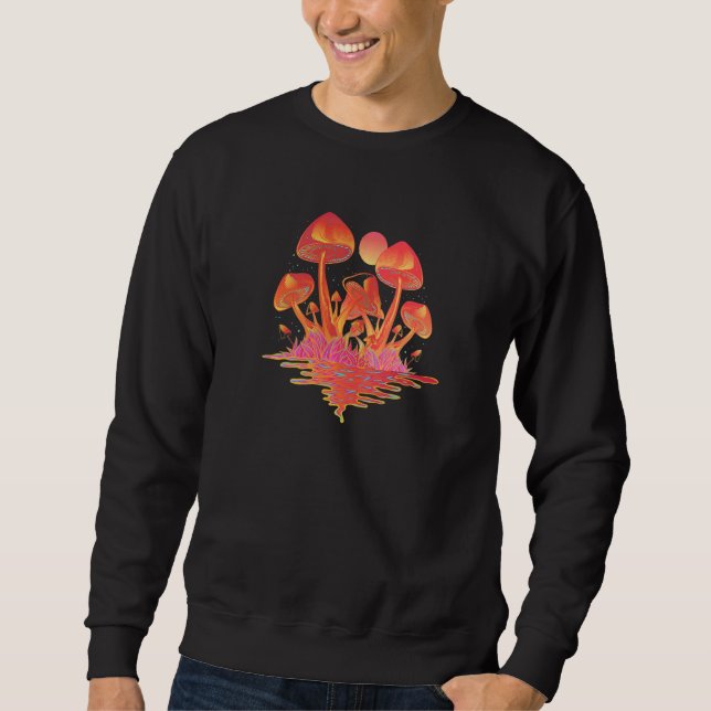 Magic Goblincore Aesthetic Mushrooms Fairy Dust Fa Sweatshirt (Front)
