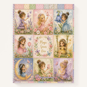 Magic Grows Here Enchanted Fairy Garden Butterfly Notebook